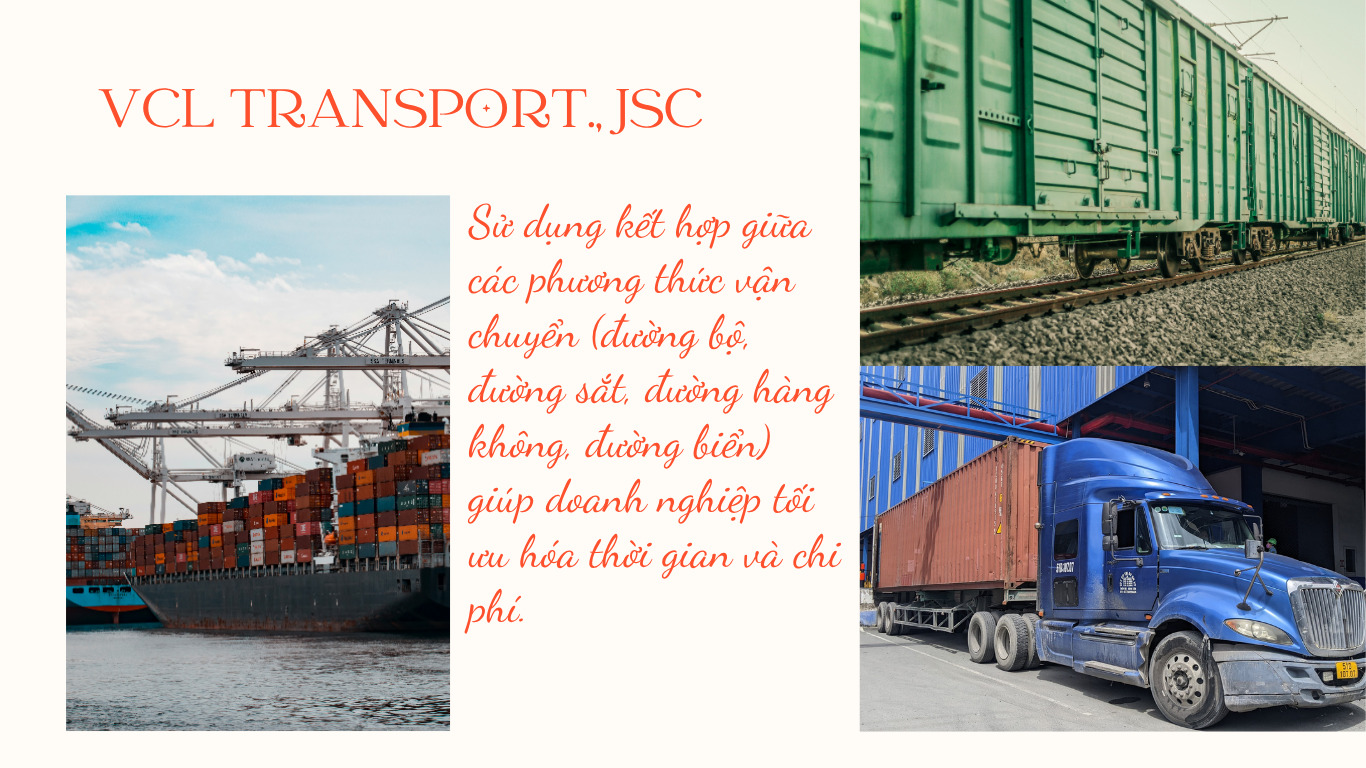 sự kết hợp vận chuyển đa phương thức VCLDN Transport