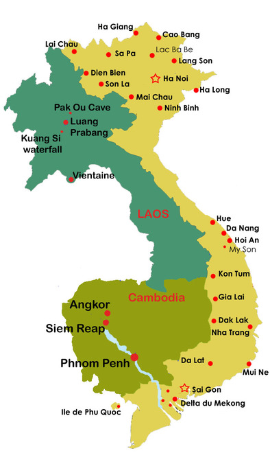 Các Tỉnh của Lào Hành trình kết nối Đông Dương cùng VCLDN Transport